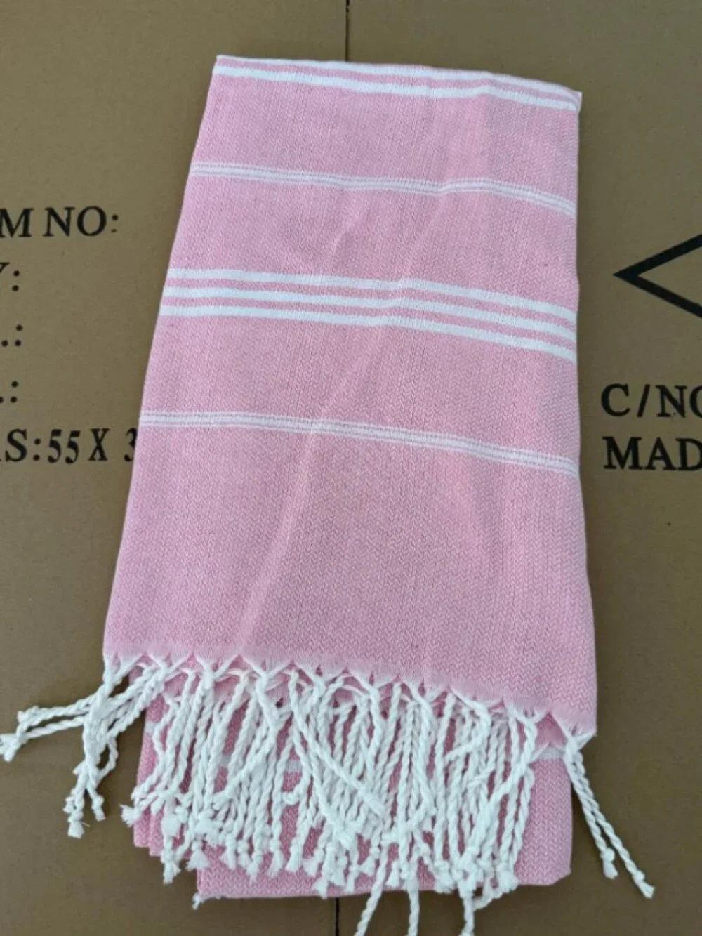 Pink Turkish Towel Cotton Sports Beach Towel 100*180CM
